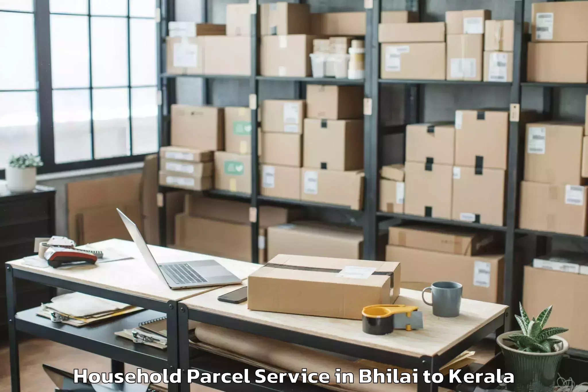 Book Your Bhilai to Selex Mall Thrissur Household Parcel Today